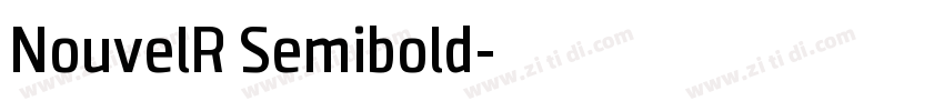 NouvelR Semibold字体转换
